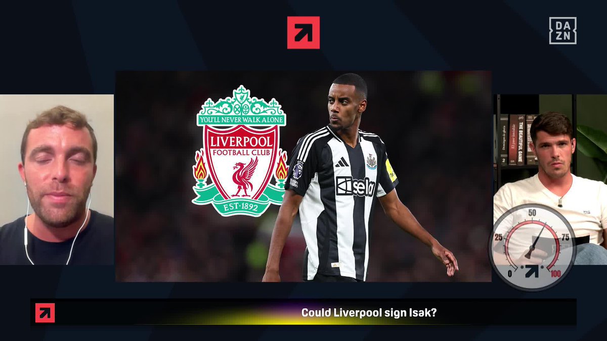 Fabrizio Romano on Isak on DAZN Football