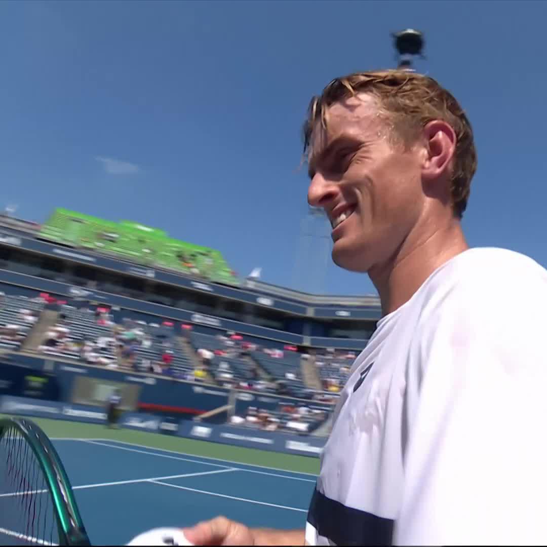 Breaking new ground 🔥 Tristan Schoolkate gets his first top 50 win as he beats Joao Fonseca 7-6 6-4 💪 #NBO25