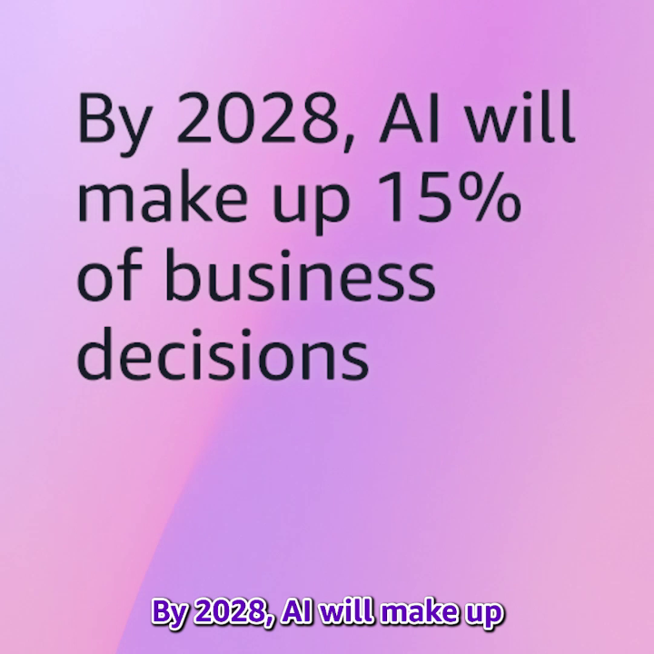Your next business decision has company. 🎯💼⚡️ Transform weeks worth of team decisions into thousands of autonomous actions with agentic AI. Discover how this leap in productivity is driving businesses forward in Part 2. #AWS 👉
