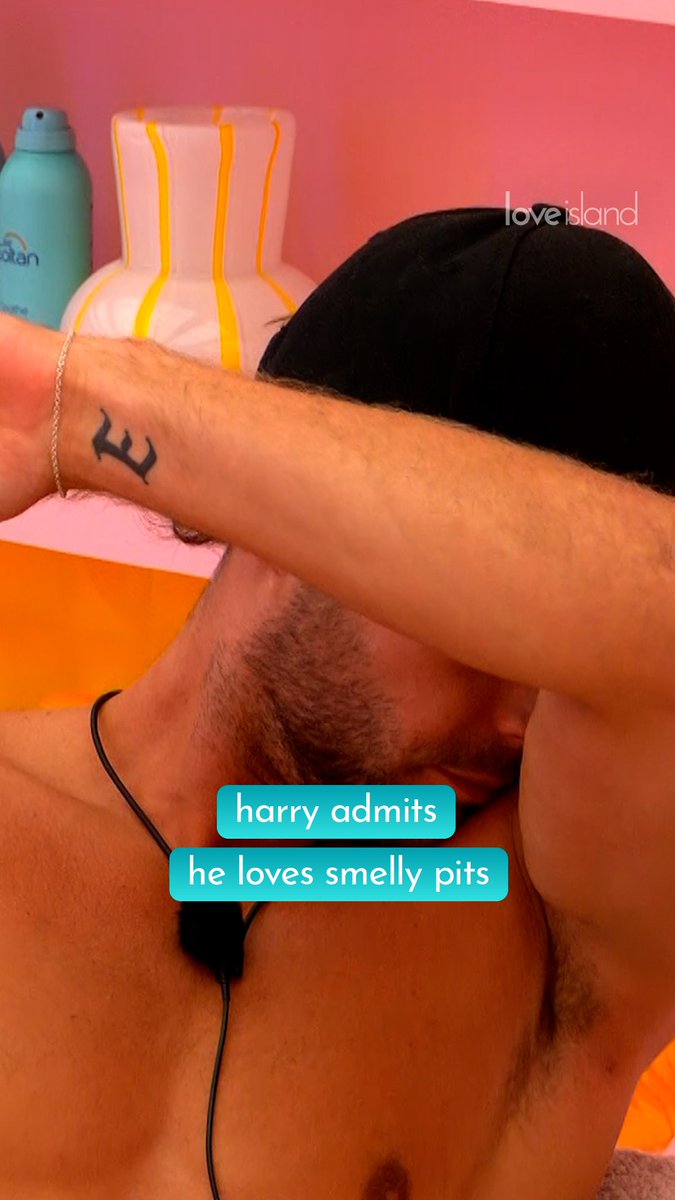 Harry’s not beating the armpit sniffer allegations any time soon… 😭 #LoveIsland