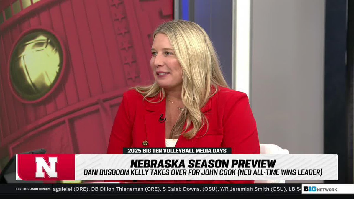 "They always say moving, having a kid, and changing jobs are the three biggest life events. Well, I did it all within a couple months." It's been an exciting start to the Dani Busboom Kelly era at Nebraska Volleyball 🌽 #B1GFirstServe