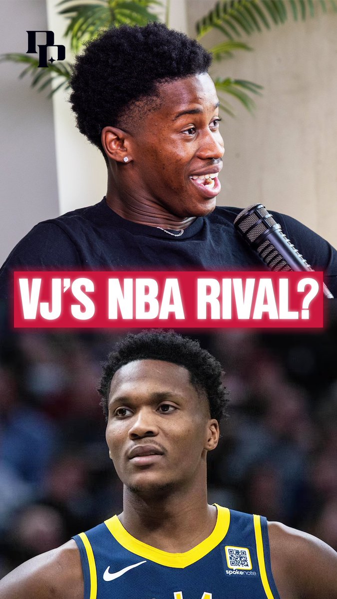 Bennedict Mathurin to VJ Edgecombe: "When you get to the league, ima bust ya ass." VJ: “Damn, where the love at?” 🤣🤣🤣 (via Podcast P with Paul George)
