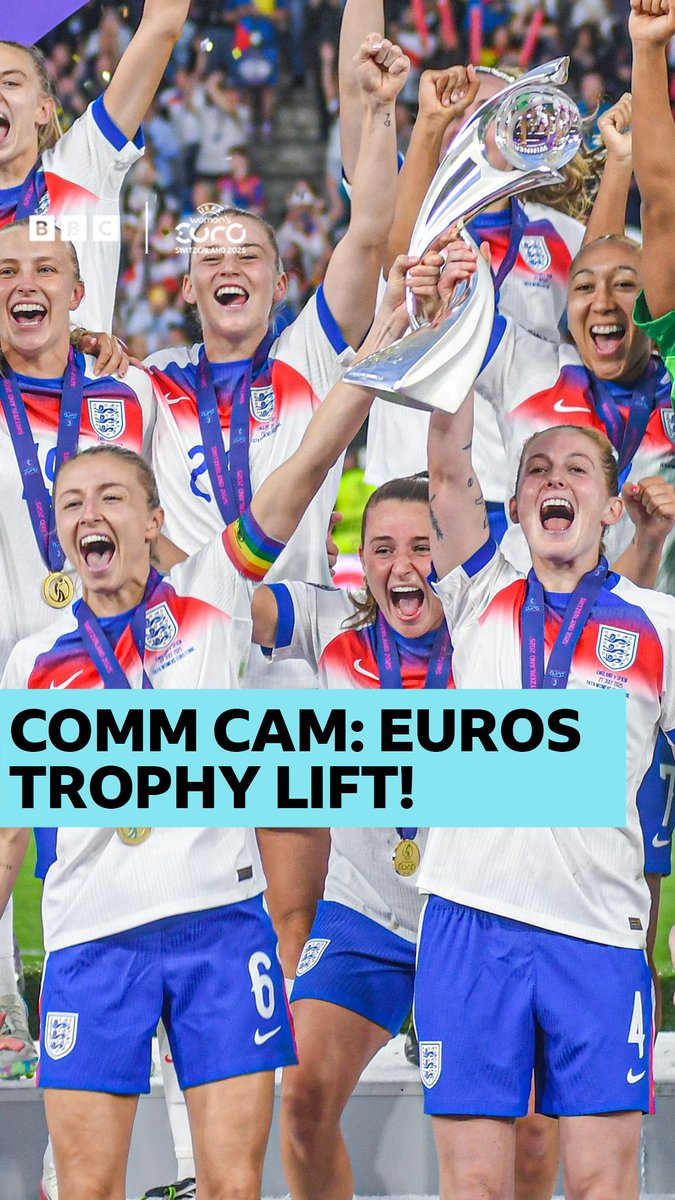 24 hours ago, this happened...🏆 #BBCFootball #Lionesses #WEURO2025