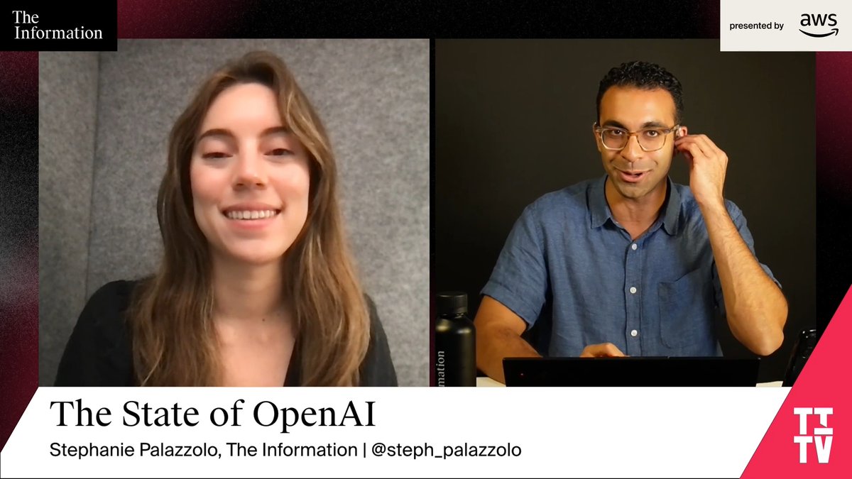 .The Information Reporter Stephanie Palazzolo on OpenAI's GPT-5—a major step up for coding and what it means for competitors. "GPT-5 is a step up on a lot of different domains...one area that really stood out to [sources] was with coding." "Not only is GPT-5 better on more academic...tasks, but it's also better on the more practical programming tasks...working with very large and complex code bases." "If GPT-5 is going to be significantly better at these more practical everyday programming tasks, that could prove to be bad news for Anthropic." Watch the full episode on