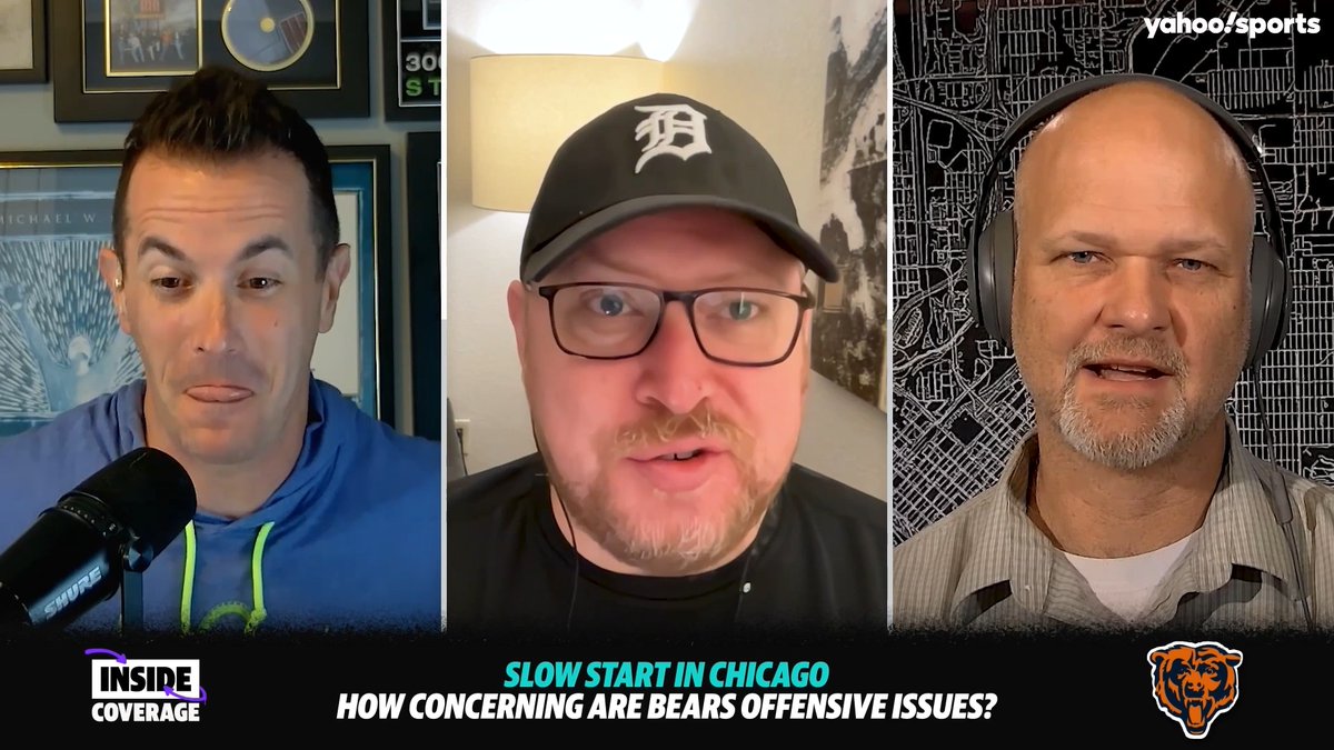 Bears down? 🐻 📉 jason fitz, Charles Robinson and Frank Schwab examine Caleb Williams' slow start on offense in training camp. (via Inside Coverage)