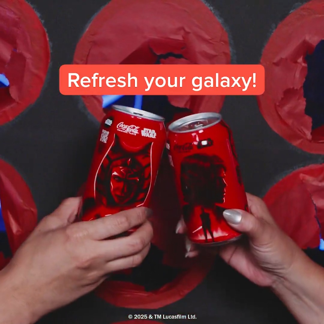 A fine addition to your collection. Collect the galaxy with Coca-Cola x Star Wars limited edition packaging.