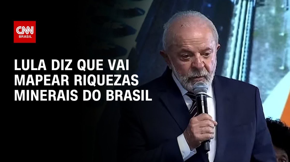 Lula diz que vai mapear riquezas mineiras do Brasil; assista #CNNPRIMETIME