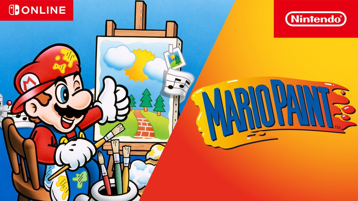 Draw, paint, animate, and compose music! What will you create in Mario Paint? Mario Paint is available now as part of the #SNES library for #NintendoSwitchOnline members!
