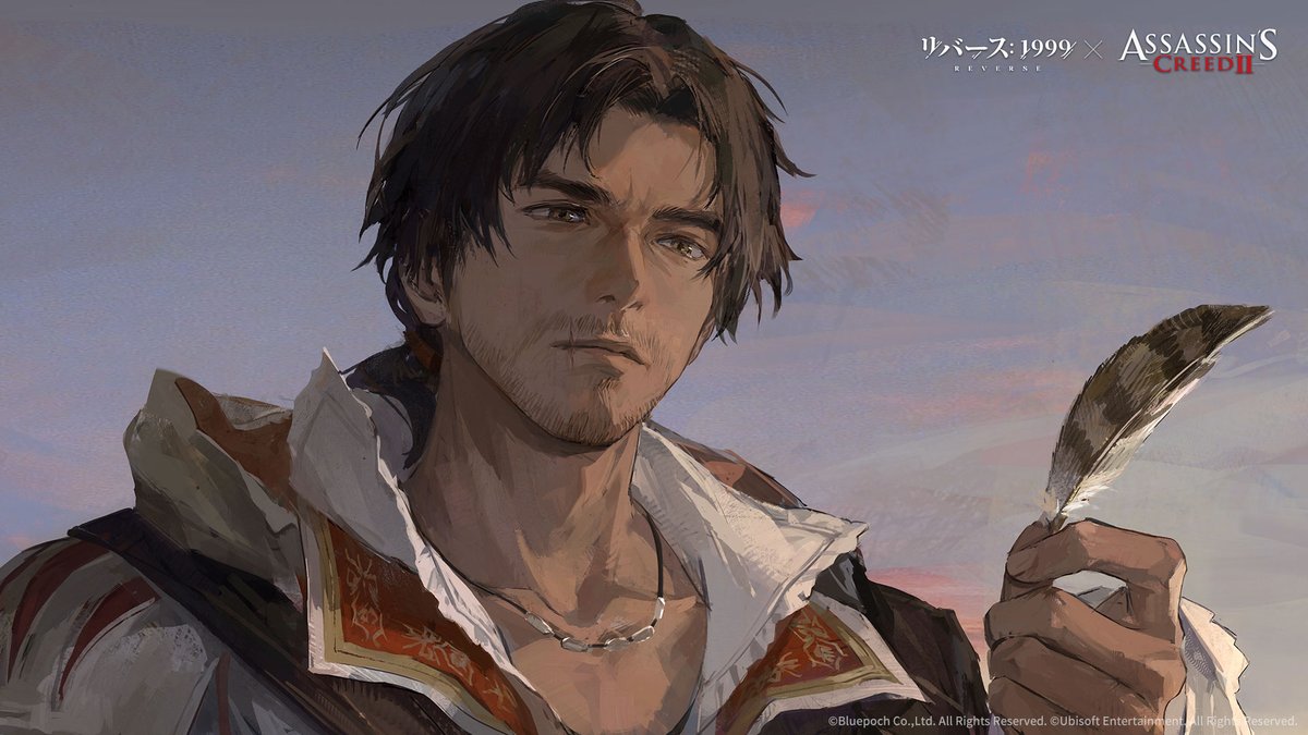 『リバース：1999』×『アサシン クリード』 コラボ エツィオPV「影に潜むクリード」 鷹が空を恐れないように、アサシンも闇を恐れない。 ▼YouTube版（日本語字幕付き） #リバース1999アサクリコラボ #リバース1999