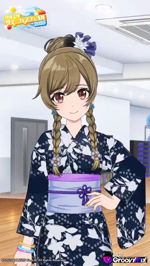 ☀️#グルミクサマーフェス2025 🌊 スペシャル衣装をご紹介👘 プチオーディションガチャピックアップメンバー👑 ★4[乱舞-PASSION] 山手響子 SPECIAL衣装交換券はグルミク Web Store にて期間限定販売中💡 #グルミク #ピキピキ👑
