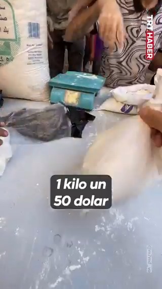Soykırımcı İsrail'in neden olduğu kıtlık yüzünden artık dünyanın en pahalı şehri Gazze…
