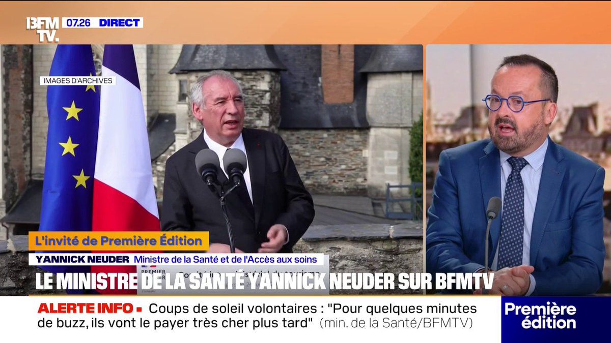 🔴🇫🇷 ALERTE INFO | Le ministre de la santé déclare que les "arrêts maladie sont une chance" [...] "Il faut les utiliser avec modération" [...] "Que c'est une prise de conscience collective si on veut sauvegarder notre modèle social". Êtes-vous d'accord ?
