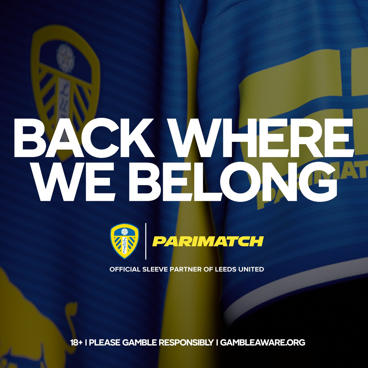 #LUFC 🤝 𝗣𝗮𝗿𝗶𝗺𝗮𝘁𝗰𝗵 Leeds United is delighted to welcome Parimatch as the club's official sleeve partner #BackWhereWeBelong