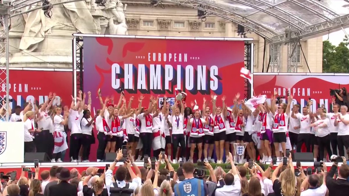 So nice they did it twice! 🏆 #BBCFootball #WEuro2025