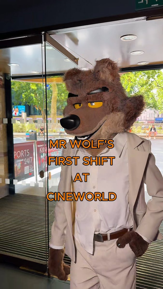 Mr. Wolf's first Cineworld shift! ✅ See this Bad Guy gone good on Cineworld screens in #TheBadGuys2, out now! 👏