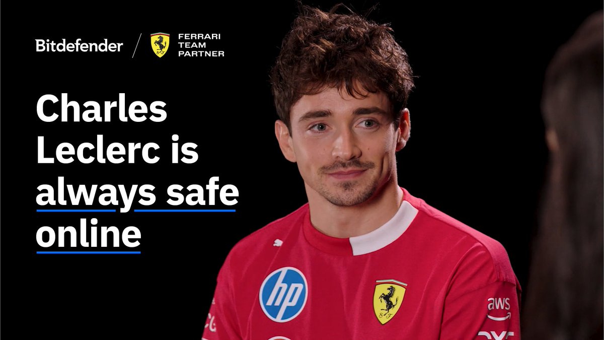 In this exclusive interview, Charles Leclerc talks about his personal experience with online safety and why Scuderia Ferrari HP HP trusts Bitdefender to defend their data at every turn.