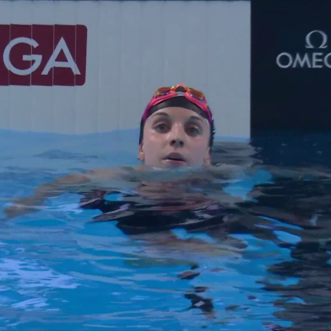 Regan Smith and Katharine Berkoff take silver and bronze in the women’s 100m backstroke. 🥈🥉 📺: Peacock | #AQUASingapore25