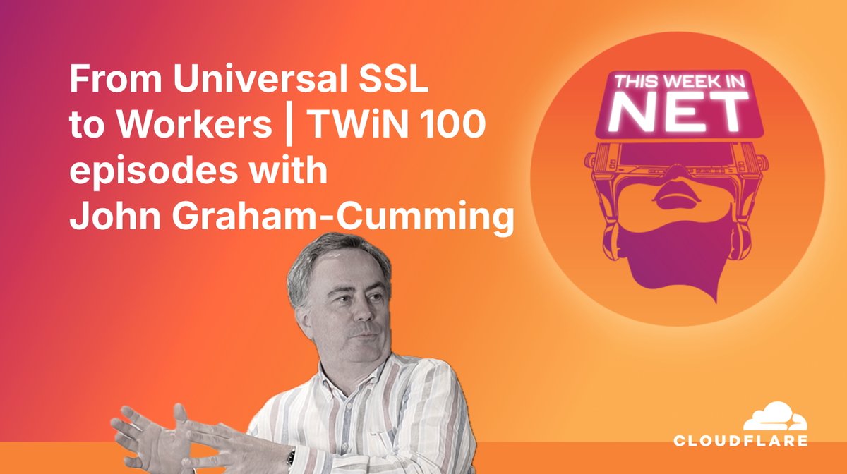 🎉 In part 1 of our #ThisWeekInNET 100th episode, John Graham-Cumming reflects on how the Cloudflare blog became a trusted resource for curious minds — and why it still matters. 📺 Full episode: 🔗