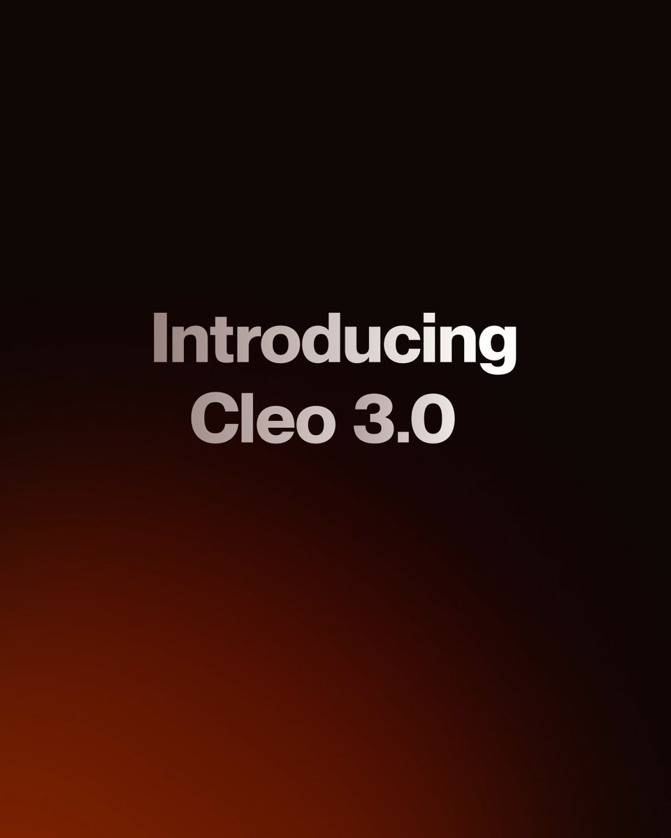 Cleo 3.0 is live. The world’s first AI financial assistant just took a giant leap forward! Here’s what’s new: 1. Agentic architecture. Cleo can now complete complex tasks on her own by choosing the right tools and figuring out when to use them. 2. Proactive reasoning. Using an advanced reasoning model, Cleo reviews your transactions and surfaces insights before you even ask. 3. Memory. Cleo remembers key context, like your budgeting goals and financial stressors, so every chat builds on the last. 4. Voice. You can talk to Cleo like a real person. She talks back. This update outperformed top models from OpenAI, Anthropic, and Google on real-world financial tasks, but the real test is how Cleo works for you. See how we’re changing the game ➡️