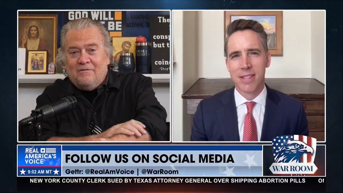 HAWLEY: TRUMP’S TARIFF PLAN IS WORKING—AND IT’S TIME TO GIVE BACK “These tariffs are raising incredible amounts of money… over $150 billion… My view is we ought to give a portion of that back to our working class.” Josh Hawley Bannon’s WarRoom