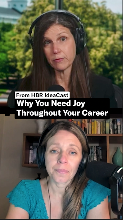 Achievement, meaning, and joy make life fulfilling—but HBS professor Leslie Perlow warns that many high achievers delay joy instead of making space for it weekly. 🎧 Listen to the full IdeaCast episode here: