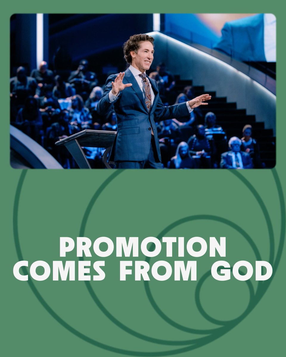 Take the pressure off. You don’t need people’s applause. Do what God put in your heart. He’s the one that matters. Promotion doesn’t come from people, it comes from the Lord. Check out this message from Joel! "Stop Counting on People":