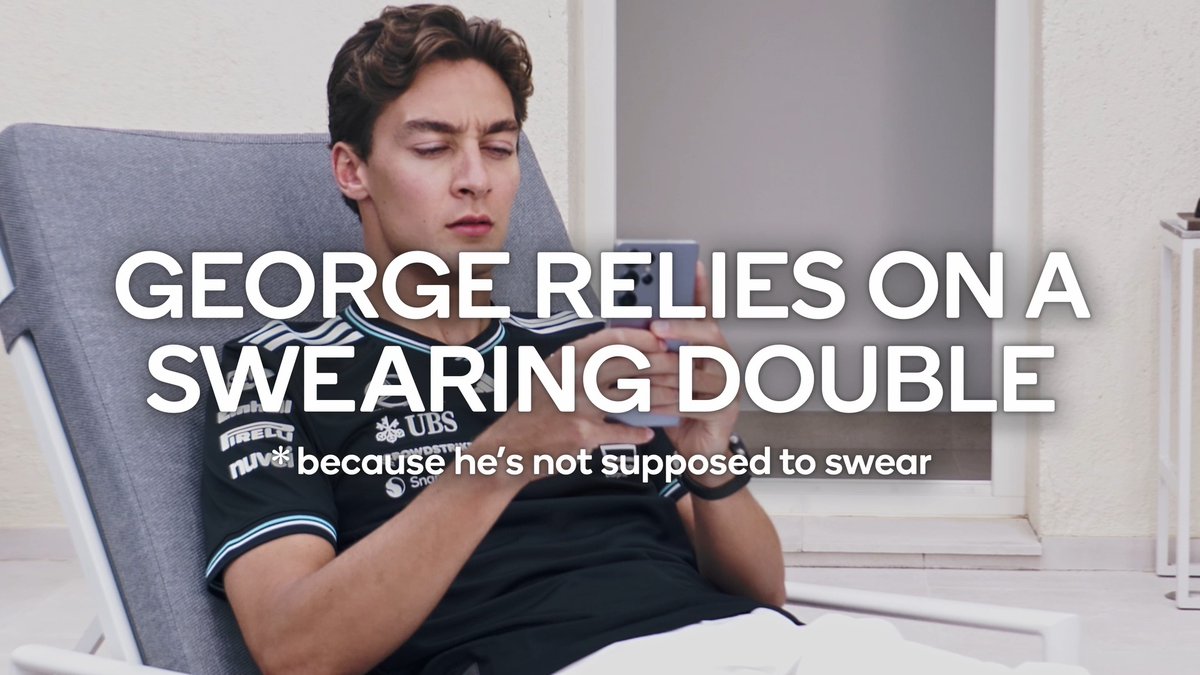 #Snapdragon powered tech speaks for itself, but @mercedesamgf1 driver George Russell is supposed to watch what he says while experiencing it. Good thing his swearing double is always on standby (or is supposed to be).