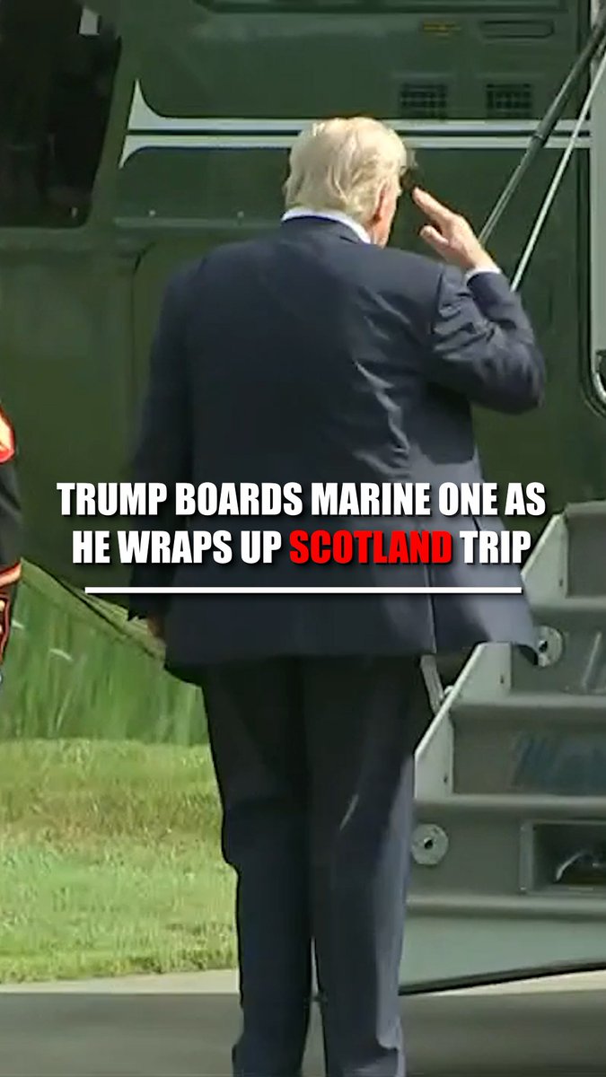 President Trump is U.S.-bound after a headline-making trip to Scotland, where he just unveiled a brand-new golf course.