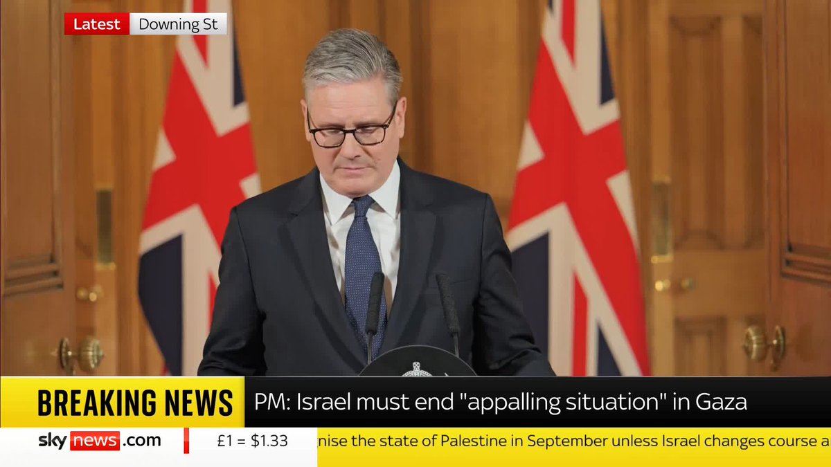 Sky's Jon Craig asks the PM questions on the aid in Gaza and the UK recognising Palestine as a state⬇️ Read more: 📺 Sky 501, Virgin 602, Freeview 233 and YouTube