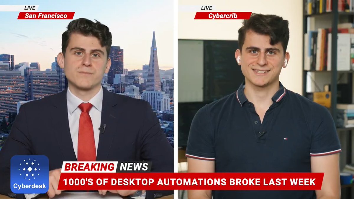 Cyberdesk (Cyberdesk (YC S25)) is the computer use agent for developers to automate legacy Windows apps. Customers in healthcare, finance, and more use it to automate EHRs and accounting— combining reliable memorized steps with smart fallback during popups. Congrats on the launch, Alan Duong & Mahmoud Al-Madi!