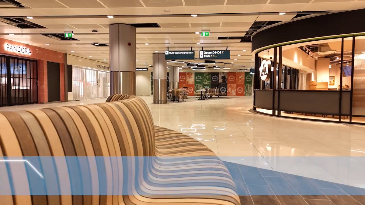 We’ve opened a brand-new part of our Terminal 2 Departures! With six fantastic new shops and eateries, this fly-through video gives passengers a taste of what they will experience in the new T2 area✈️ #YourNewT2