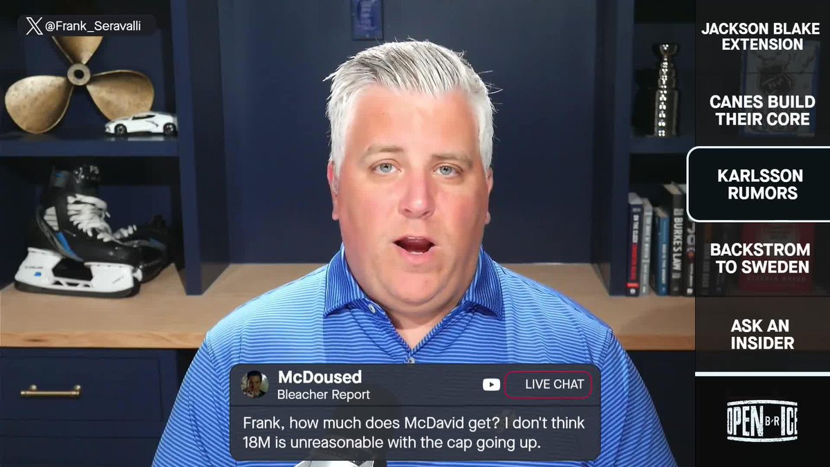 Connor McDavid could sign a shorter term extension with Edmonton rather than the maximum eight years 👀 (w/ Frank Seravalli)