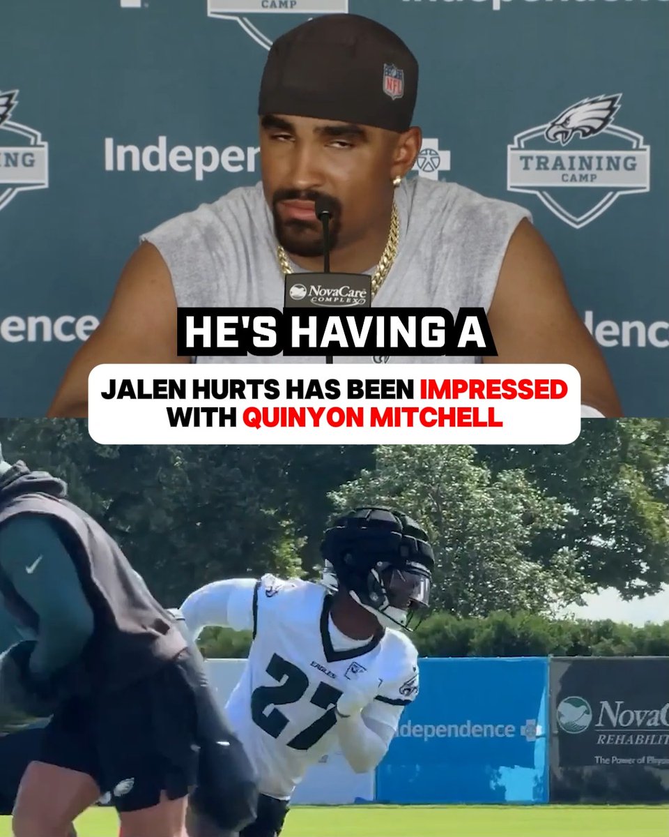 Jalen Hurts has been IMPRESSED by Quinyon Mitchell 🦅🔥