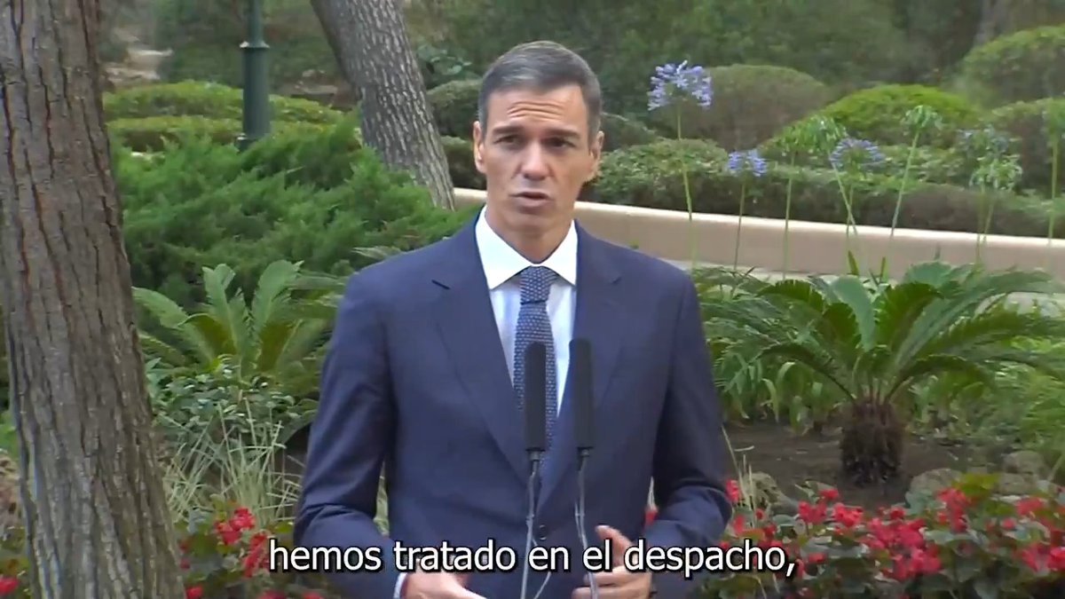 He conversado con S.M el Rey sobre la buena situación económica que atraviesa España. Los datos de crecimiento económico, los más de 22 millones de ocupados y la estabilidad laboral demuestran el dinamismo y el vigor de nuestra economía.