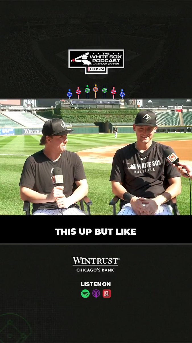 “You’re playing for a city. You’re playing for this fan base.” Chase Meidroth and Colson Montgomery share what it’s like to play on the South Side 🤩