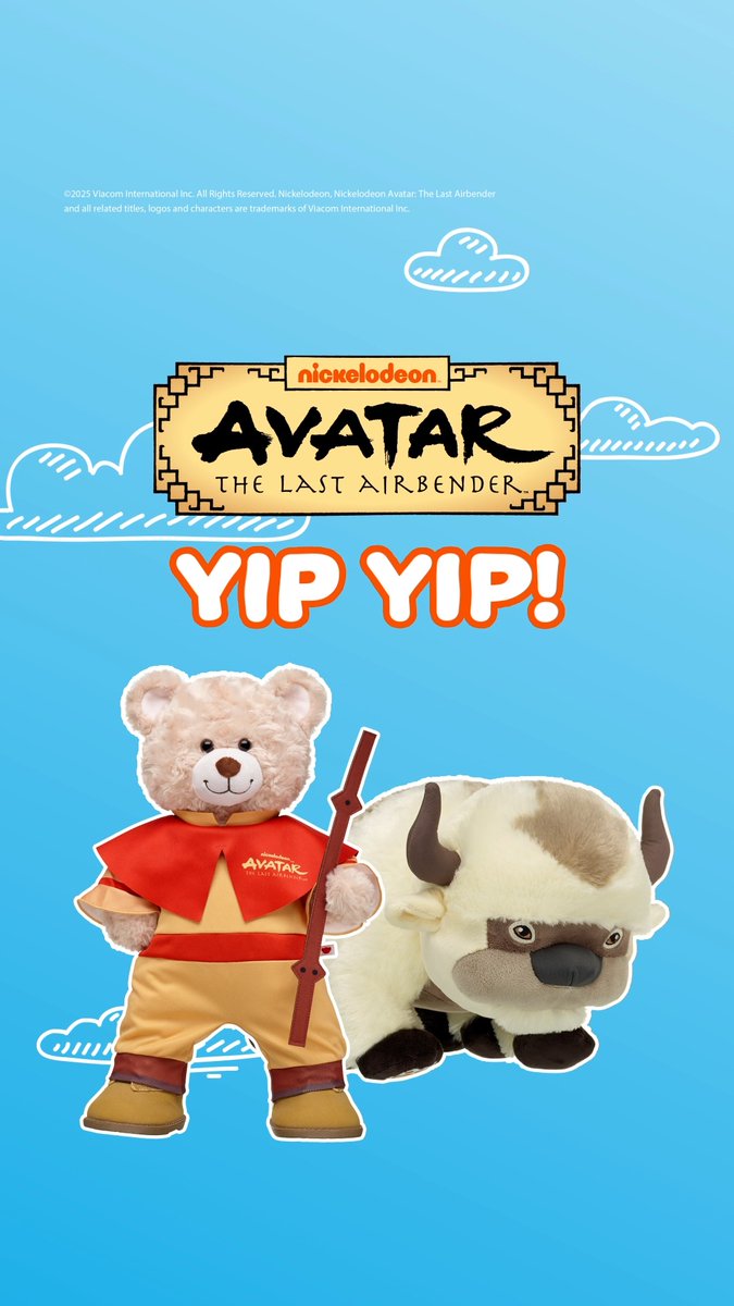 Yip yip! Appa and Aang are here! Become a master airbender and shop action-packed arrivals for "Avatar: The Last Airbender" fans online now in The Bear Cave​. #ATLA #NickSDCC US: UK:
