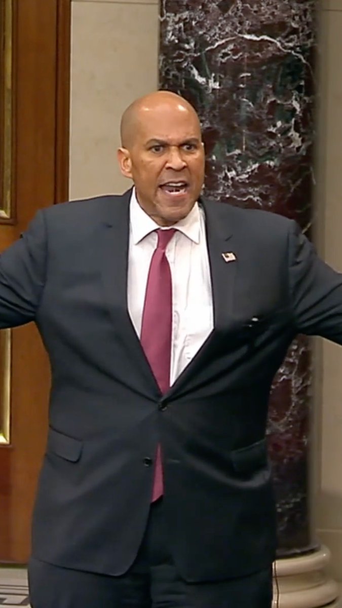 JUST IN: Sen. Cory Booker screams and shouts about President Donald J. Trump on the Senate floor: “The Democratic Party needs a wake-up call.”