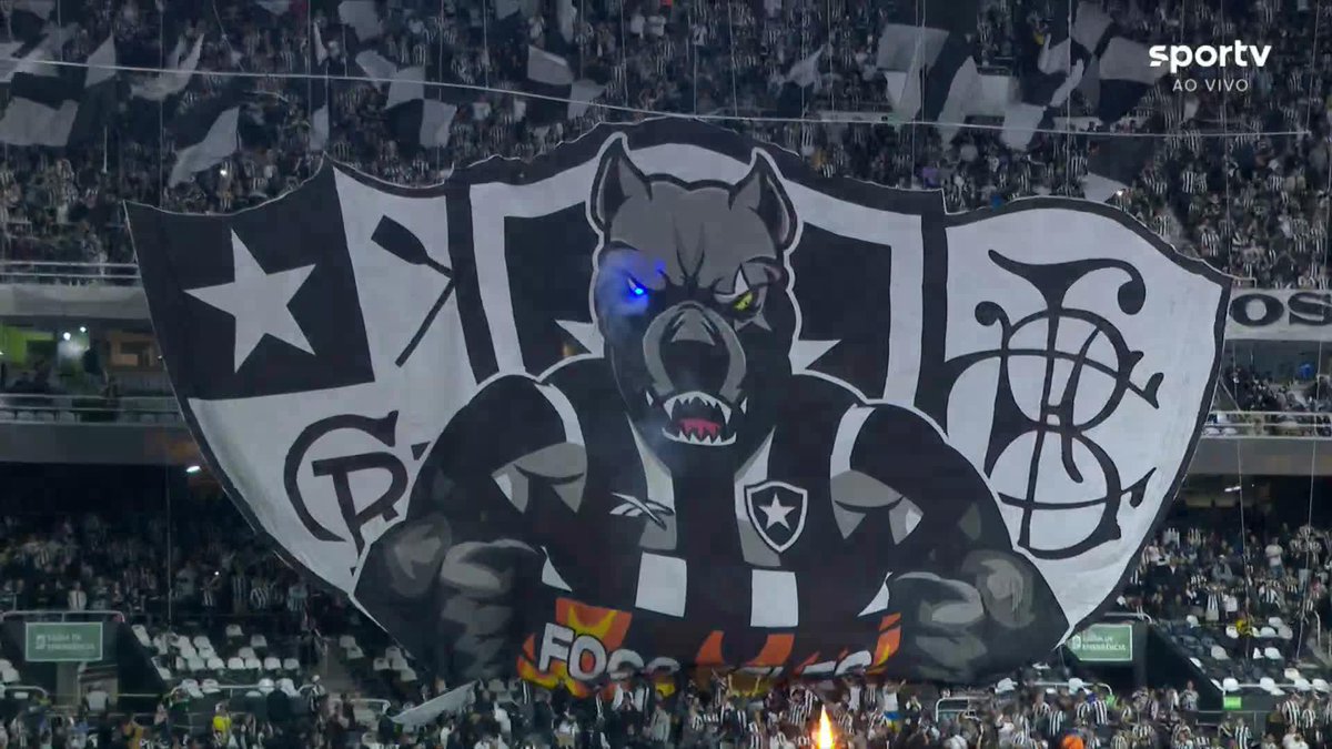 O mosaico 3D da torcida do Botafogo. 🎥 sportv | ge