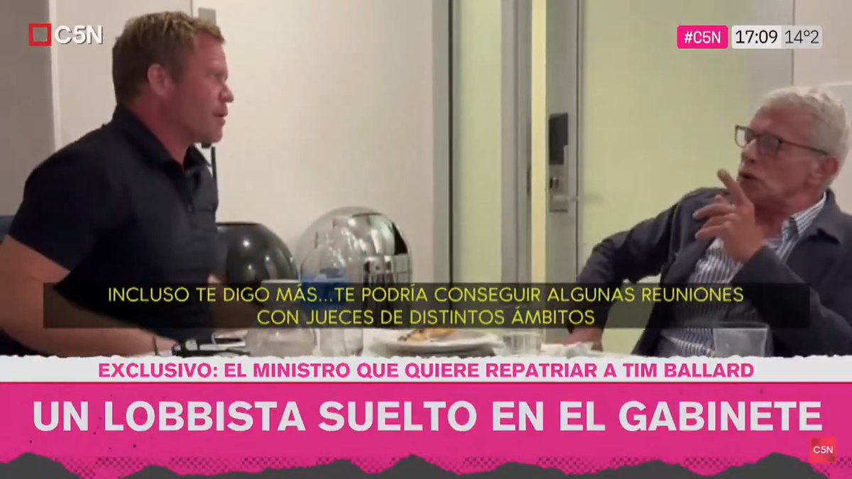 "Cuneo Libarona": Por una conversación del ministro de Justicia con Tim Ballard