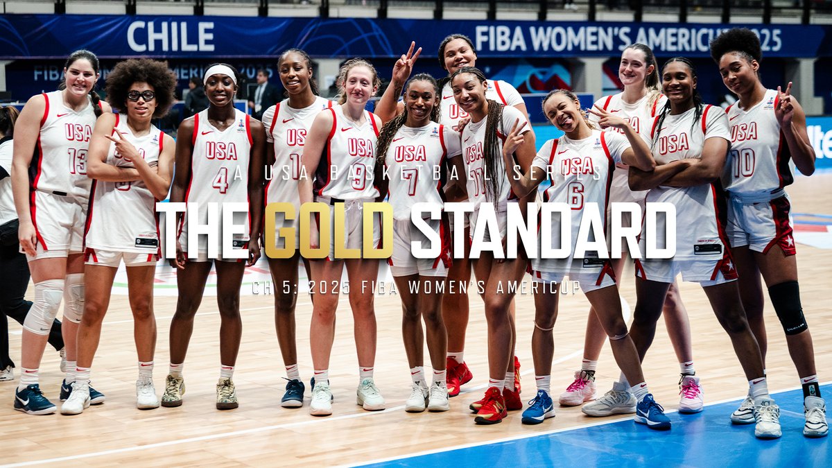 Our top prospects versus North &amp; South America's top pros. Will our gold habits lead to a gold medal in the continental cup? Watch the 🇺🇸📽️ #TheGoldStandard Ch. 5: 2025 FIBA Women's AmeriCup in full: