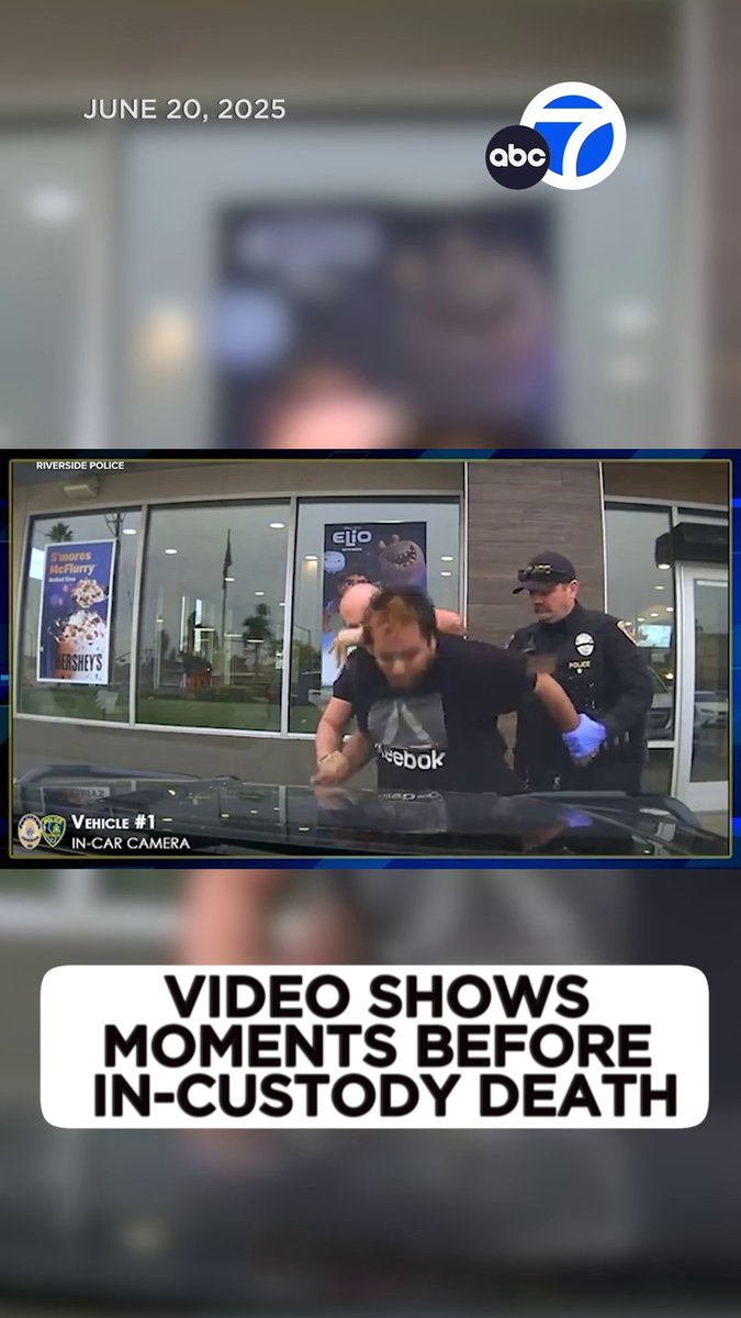 Riverside police have released video footage that shows what led up to a 27-year-old man's death while he was in custody.