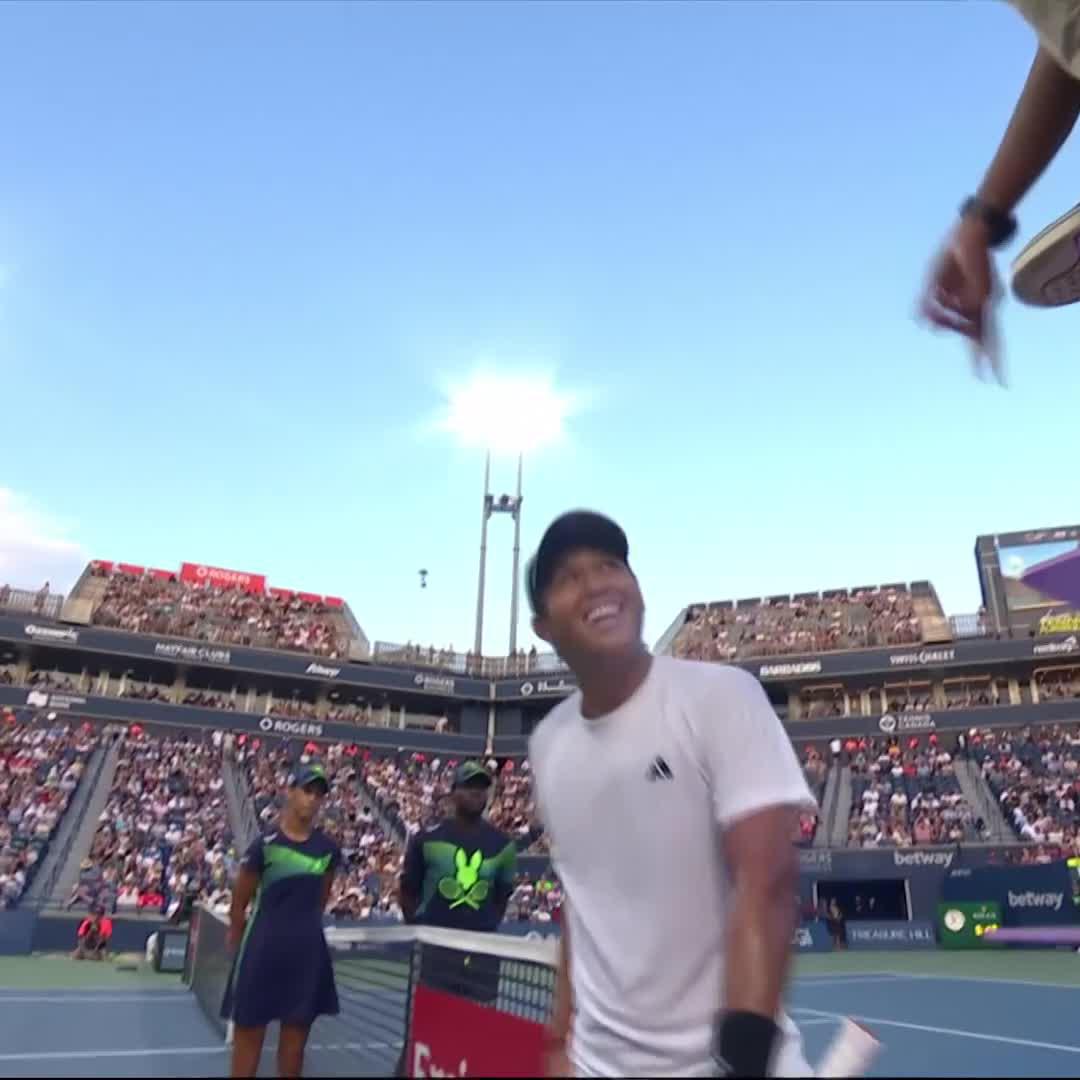 Sneaking the set 💪 Leaner Tien overcomes a 2-5 deficit to take the first set against the home hope 🔥 #NBO25