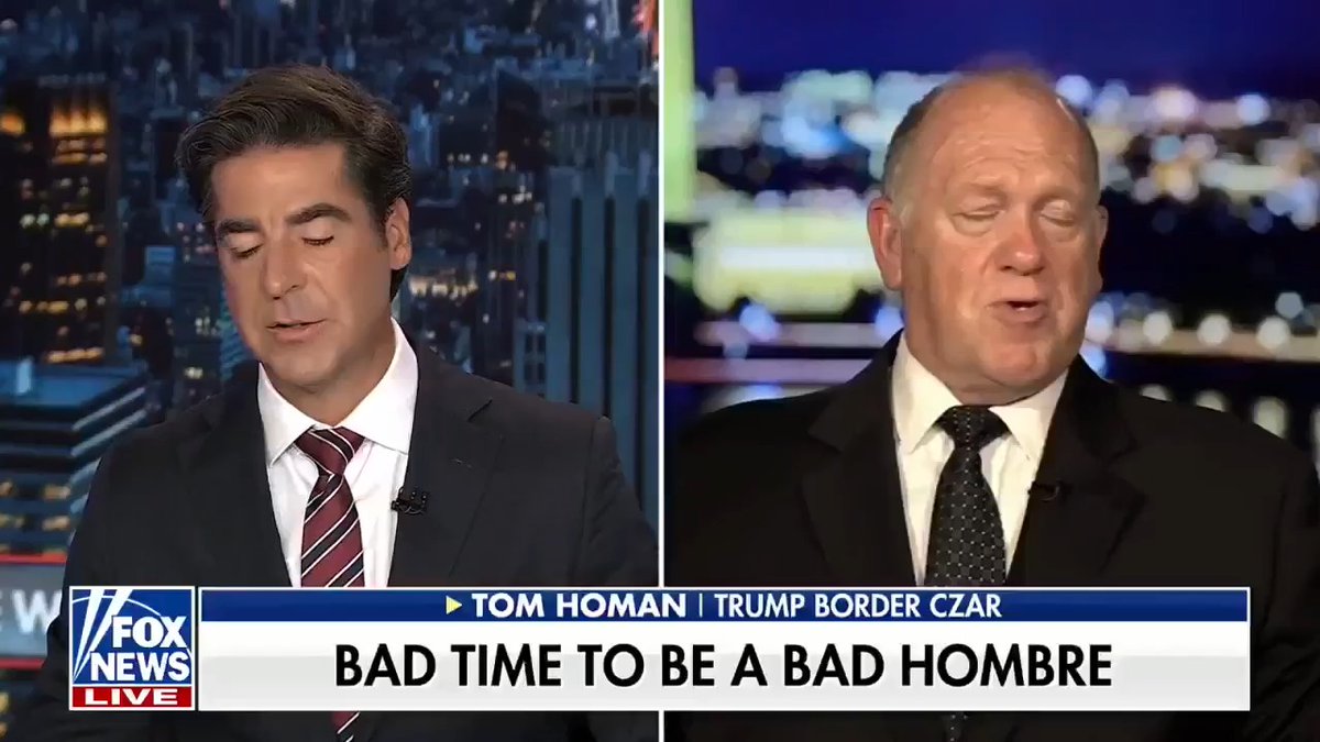 Border Czar Thomas D. Homan rips Democrats for using illegal immigrants for a "photo-op," tells Jesse Watters interest in joining ICE is so strong that he had to shut down his LinkedIn account.