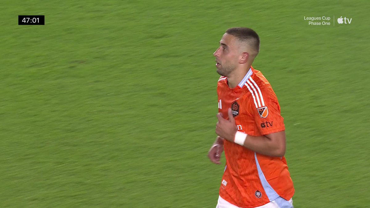 That didn't take long 😮‍💨 Ondřej Lingr immediately draws Houston Dynamo FC level against Tigres after halftime. #LeaguesCup2025