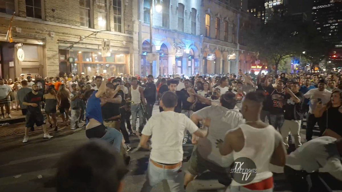 Crazy Street Brawl TX #fight #tx #texas 4-22