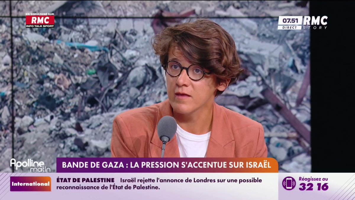 "Les Palestiniens, s'ils veulent choisir le Hamas, ont le droit de choisir le Hamas", dit Gabrielle Cathala, députée (LFI-NFP) du Val-d'Oise #ApollineMatin