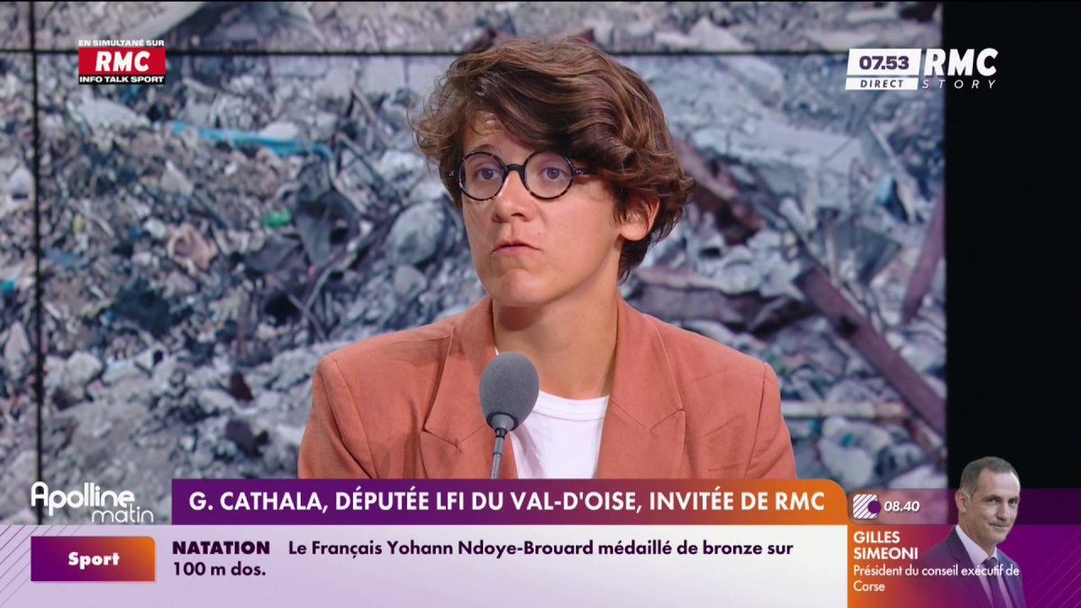 Discrimination et racisme: Gabrielle Cathala, députée (LFI-NFP) du Val-d'Oise affirme "qu'il y a aussi un racisme généralisé dans la police, qui empêche les personnes d'aller porter plainte" #ApollineMatin