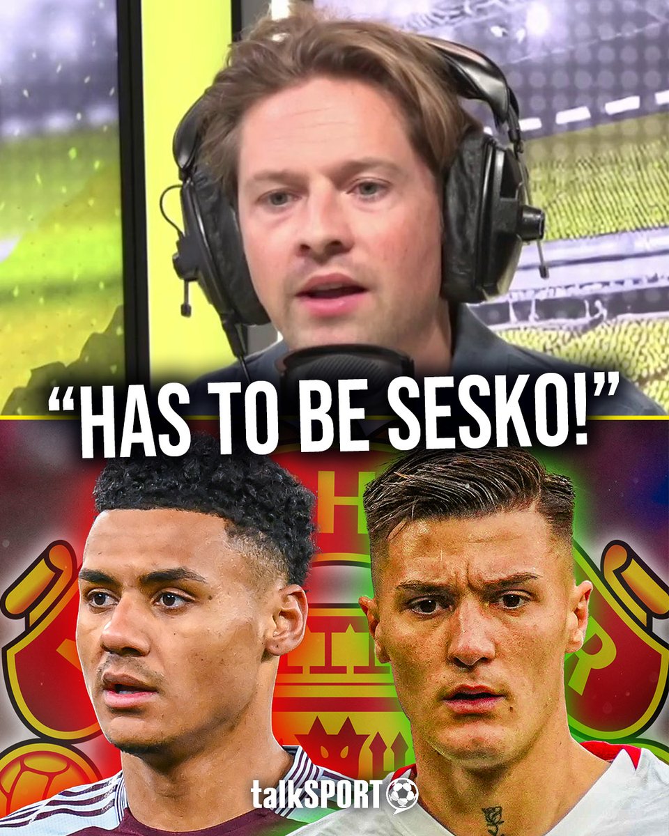 ✅ "Sesko is a better player!" 🤦‍♂️ "Signing Watkins... is that not just normalising mediocrity again?" Rory Jennings ⭐ ⭐ insists #MUFC have to sign Benjamin Sesko ahead of #AVFC's "run of the mill" Ollie Watkins! 🔴
