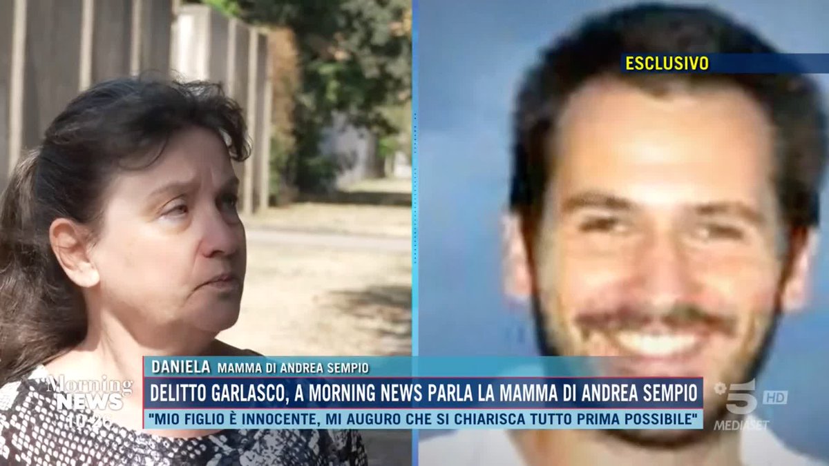 "Mio figlio non ha ammazzato Chiara Poggi" La mamma di Andrea Sempio a #MorningNews