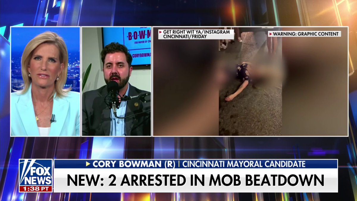 Mayoral candidate Cory Bowman responds after two arrested in Cincinnati attack.